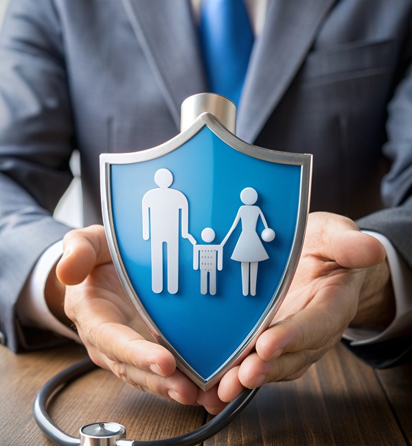 health-life-insurance-concept-medical-life-insurance-whole-family-medical-shield-practitioner-doctor-protective-examined-with-stethoscope-icon-family 1